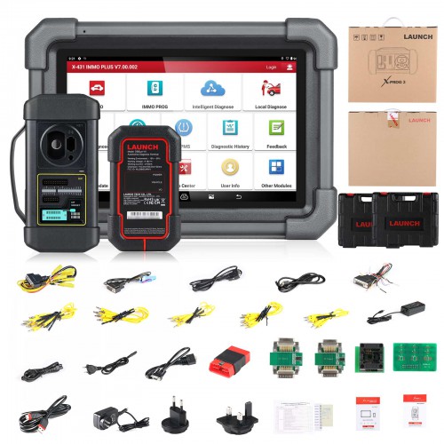 2024 LAUNCH X431 IMMO PLUS Advanced Key Programmer with XPROG3, Immobilizer, ECU Coding, Bi-Directional Control, Diagnoses, CANFD & DOIP, 39+ Services